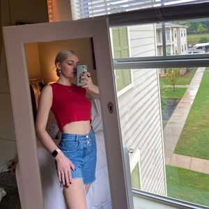 Banana republic cropped tank top sweater/small